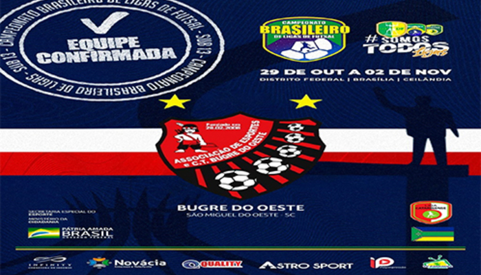 Bugre do eoste brasileiro sub 13