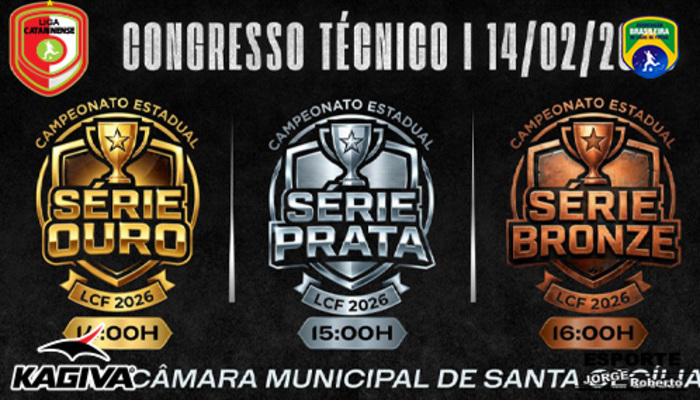 LIGA CATARINENSE DEFINE CONGRESSO TÉCNICO DA LCF 2026